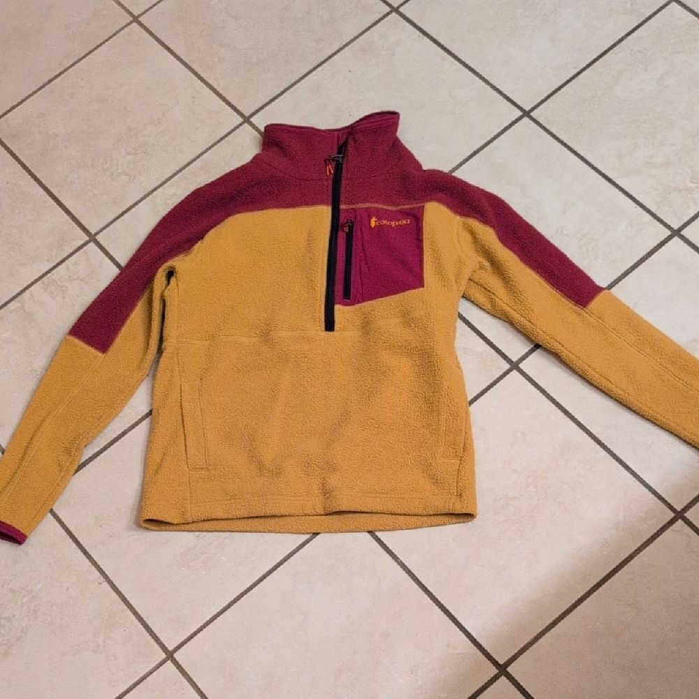 Cotopaxi Abrazo Half-Zip Fleece Jacket Yellow Fushia Size XS - Picture 2 of 11